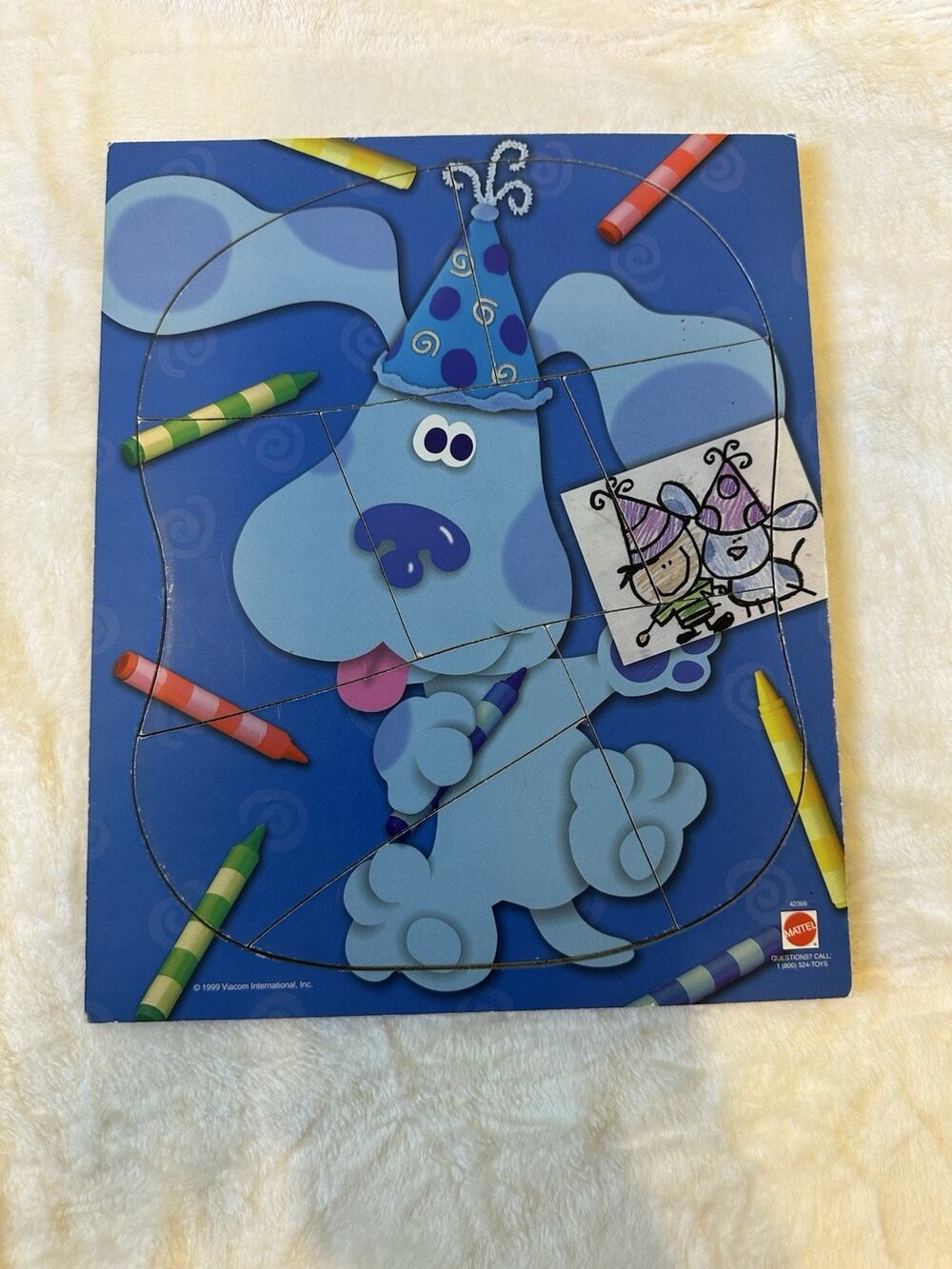 Vintage wooden Blues Clues Puzzle